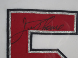 Cleveland Indians Jim Thome Signed Jersey Framed & Matted with JSA COA