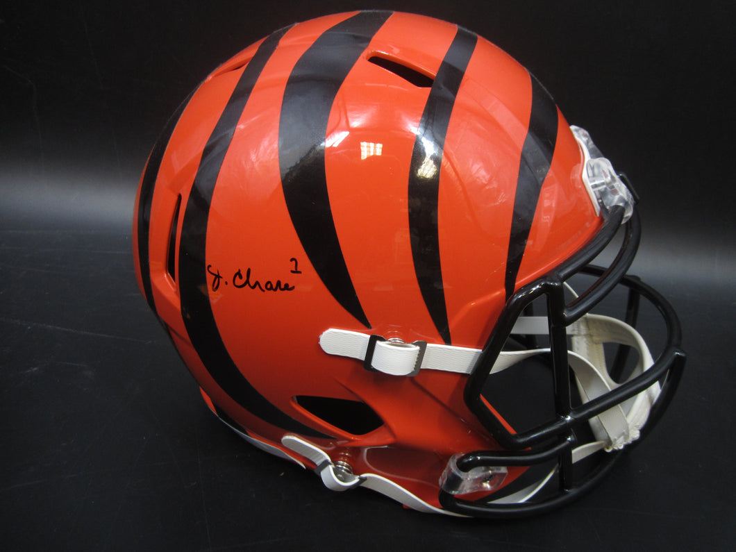 Cincinnati Bengals Ja'Marr Chase Signed Full Size Speed Replica Helmet with FANATICS Authentic COA