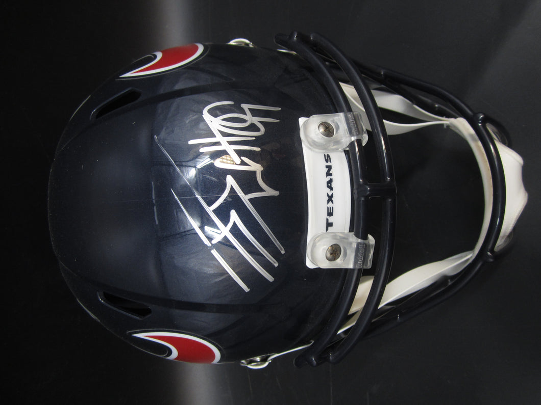 Houston Texans J.J. Watt Signed Full-Size Replica Helmet with JSA COA JJ