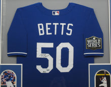 Load image into Gallery viewer, Los Angeles Dodgers Mookie Betts Signed Jersey Framed &amp; Matted with FANATICS Authentic COA