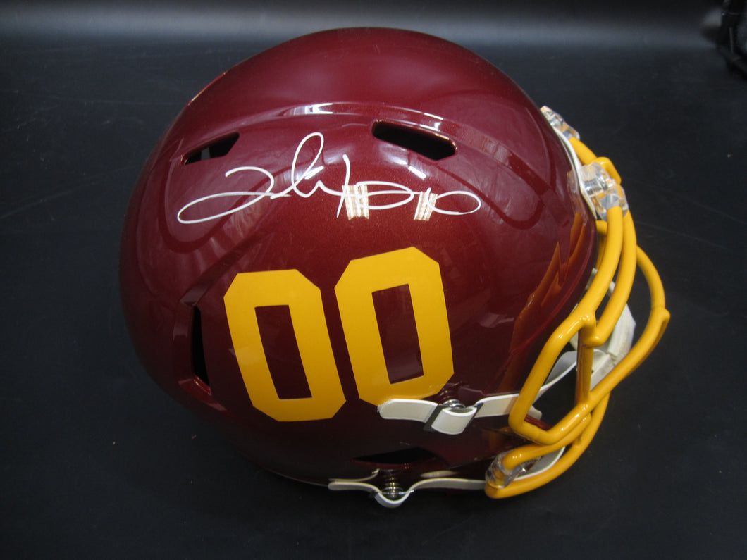 Washington Redskins Clinton Portis Signed Full-Size Replica Helmet with BECKETT COA