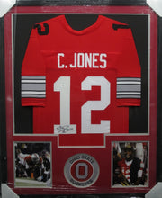 Load image into Gallery viewer, The Ohio State University Buckeyes Cardale Jones Signed Jersey Framed &amp; Matted with COA