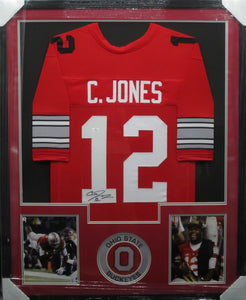 The Ohio State University Buckeyes Cardale Jones Signed Jersey Framed & Matted with COA