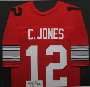 The Ohio State University Buckeyes Cardale Jones Signed Jersey Framed & Matted with COA