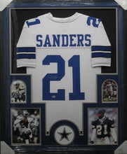 Load image into Gallery viewer, Dallas Cowboys Deion Sanders Signed Jersey Framed &amp; Matted with BECKETT COA