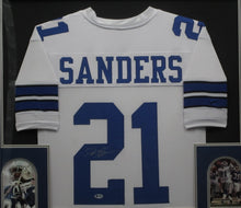Load image into Gallery viewer, Dallas Cowboys Deion Sanders Signed Jersey Framed &amp; Matted with BECKETT COA