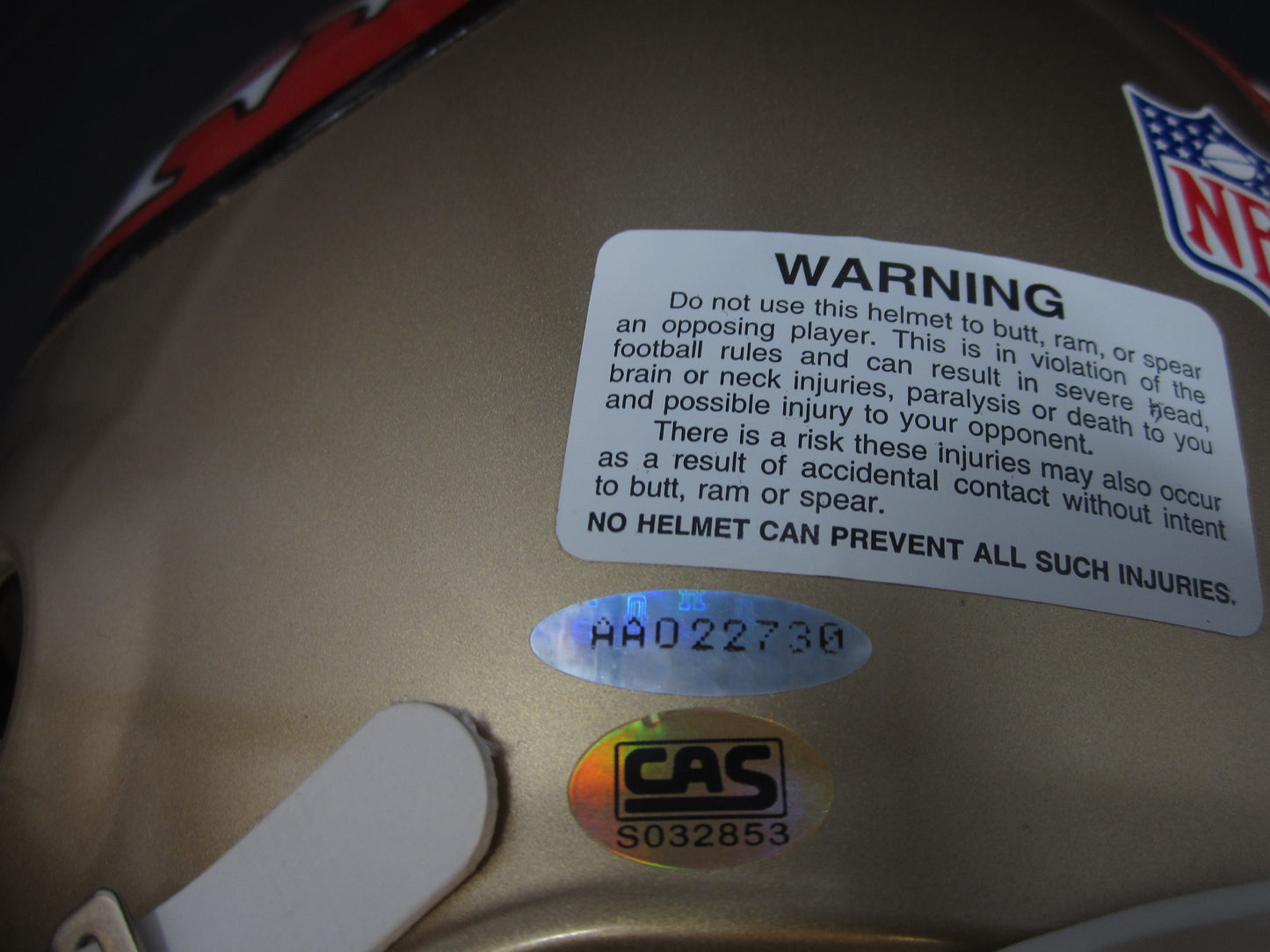 San Francisco 49ers Joe Montana Signed Full-Size Authentic Helmet with UDA Hologram & CAS COA