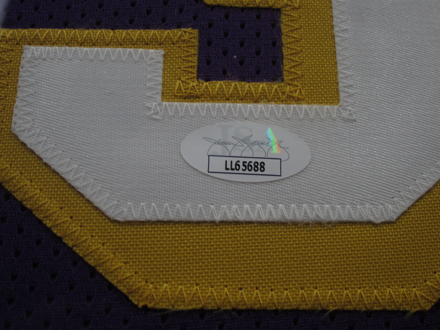 Los Angeles Lakers Shaquille O'Neal Hand Signed Autographed Custom Purple Jersey Framed & Matted with JSA COA