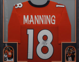 Denver Broncos Peyton Manning Signed Jersey Framed & Matted with COA
