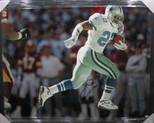 Load image into Gallery viewer, Dallas Cowboys Emmitt Smith Signed Large Canvas Framed &amp; Matted with JSA COA