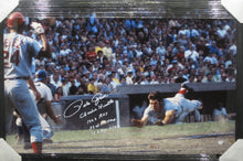 Load image into Gallery viewer, Cincinnati Reds Pete Rose Signed Large Canvas with Charlie Hustle, 1963 ROY, 3X W.S. Champ, &amp; 17X All Star Inscriptions Framed &amp; Matted with PSA COA