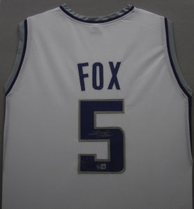 Sacramento Kings De'Aaron Fox Signed Jersey Framed & Matted with BECKETT COA