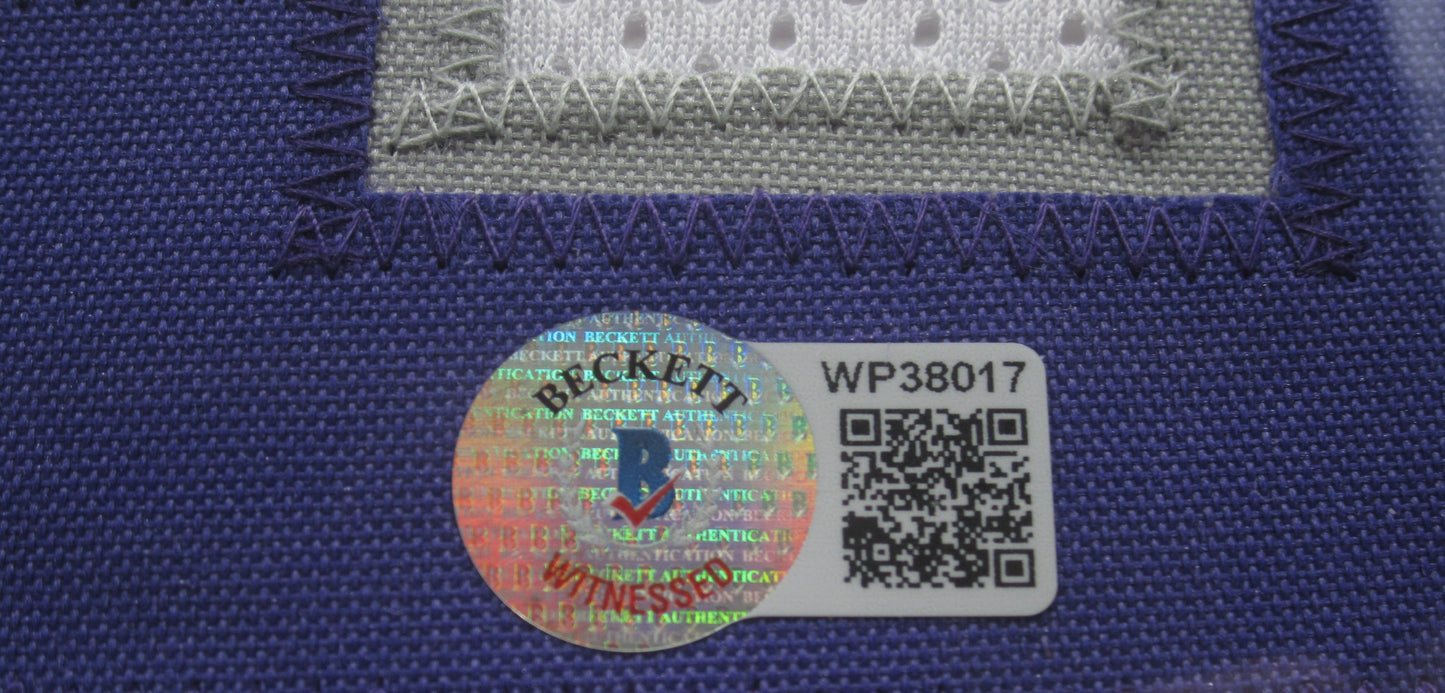 Sacramento Kings De'Aaron Fox Hand Signed Autographed Custom White Jersey Framed & Matted with BECKETT COA