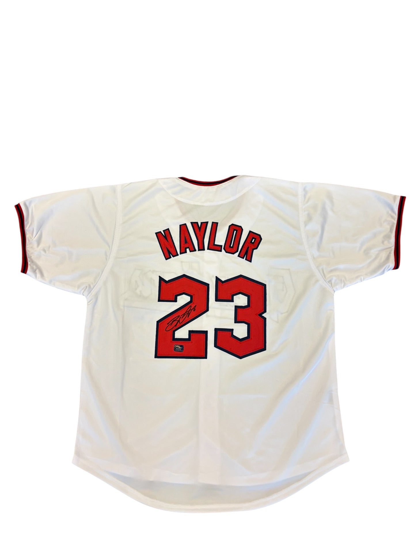 Cleveland Guardians Bo Naylor Hand Signed Autographed Custom White Jersey Includes Prova COA