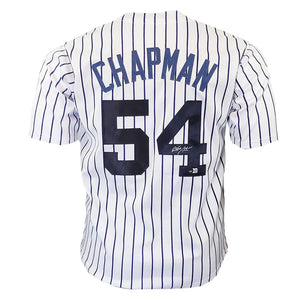 New York Yankees Aroldis Chapman Signed Jersey Beckett COA