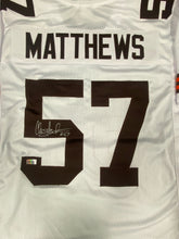 Load image into Gallery viewer, Cleveland Browns Clay Matthews Signed Jersey with TSE COA