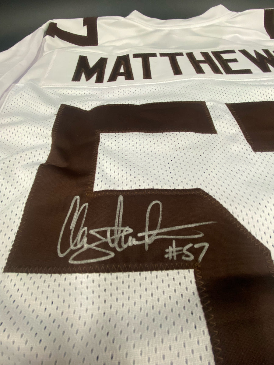 Cleveland Browns Clay Matthews Signed Jersey with TSE COA Prime Time