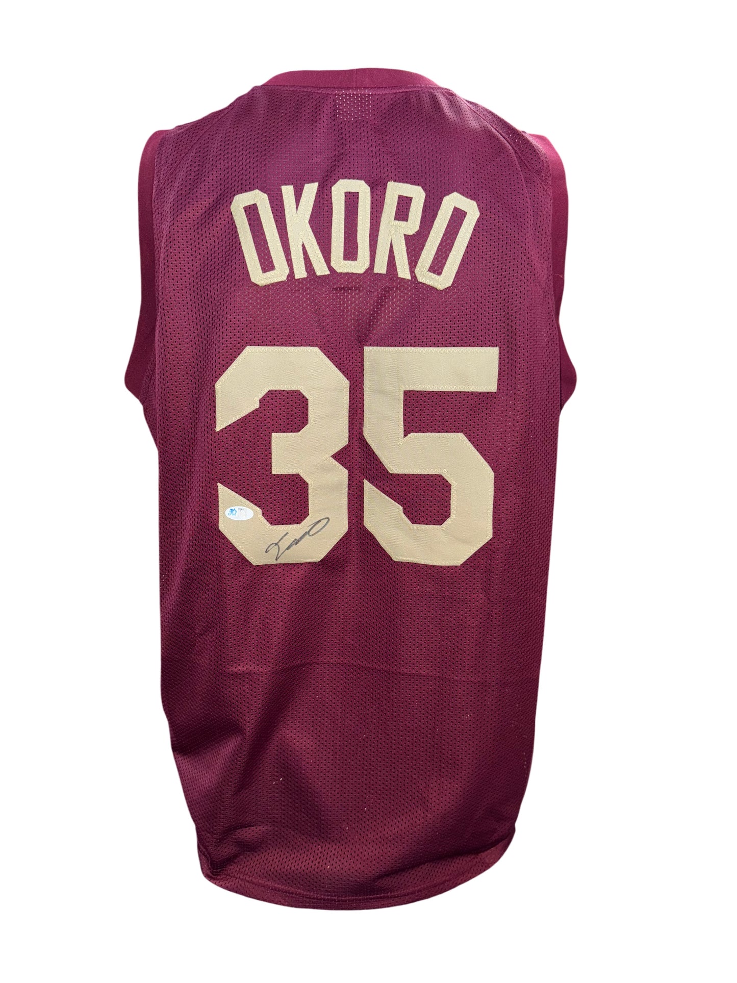Cleveland Cavaliers Isaac Okoro Hand Signed Autographed Custom Wine Jersey with COA