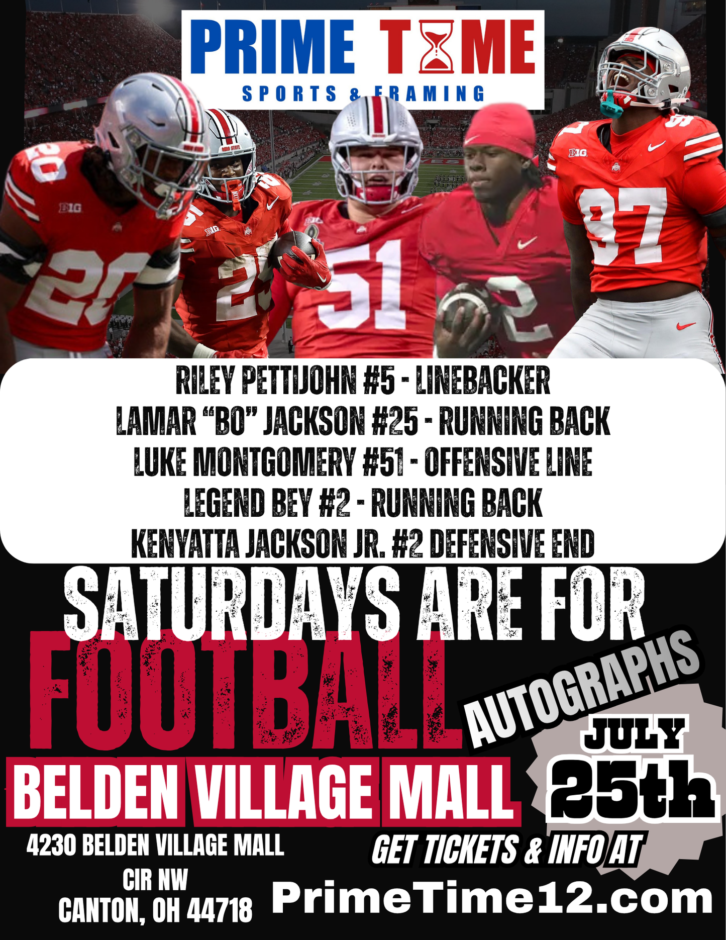 Mail-in or Drop off for Kenyatta Jackson Jr. autograph signing