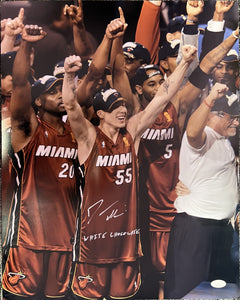 Miami Heat Jason Williams Signed 16x20 with "WHITE CHOCOLATE" Inscription with JSA COA