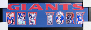 New York Giants Team Plaque Greats