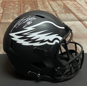 Miles Sanders Philadelphia Eagles Signed Full-Size Eclipse Helmet With JSA COA