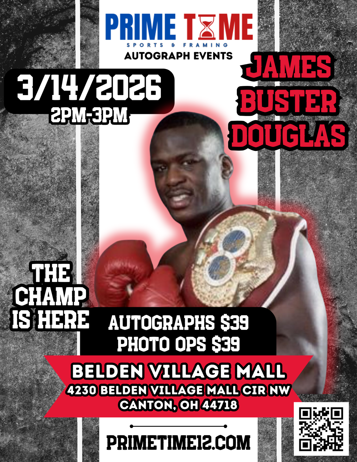 James "Buster" Douglas Autograph & Photo Op Tickets