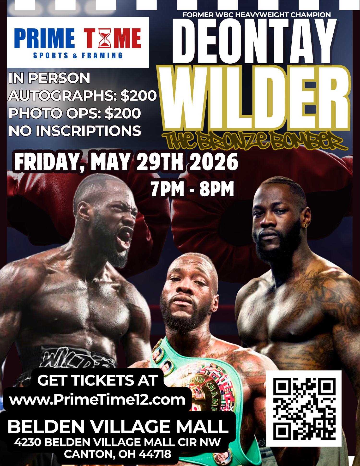 Deontay "The Bronze Bomber" Wilder Autograph & Photo Op Tickets
