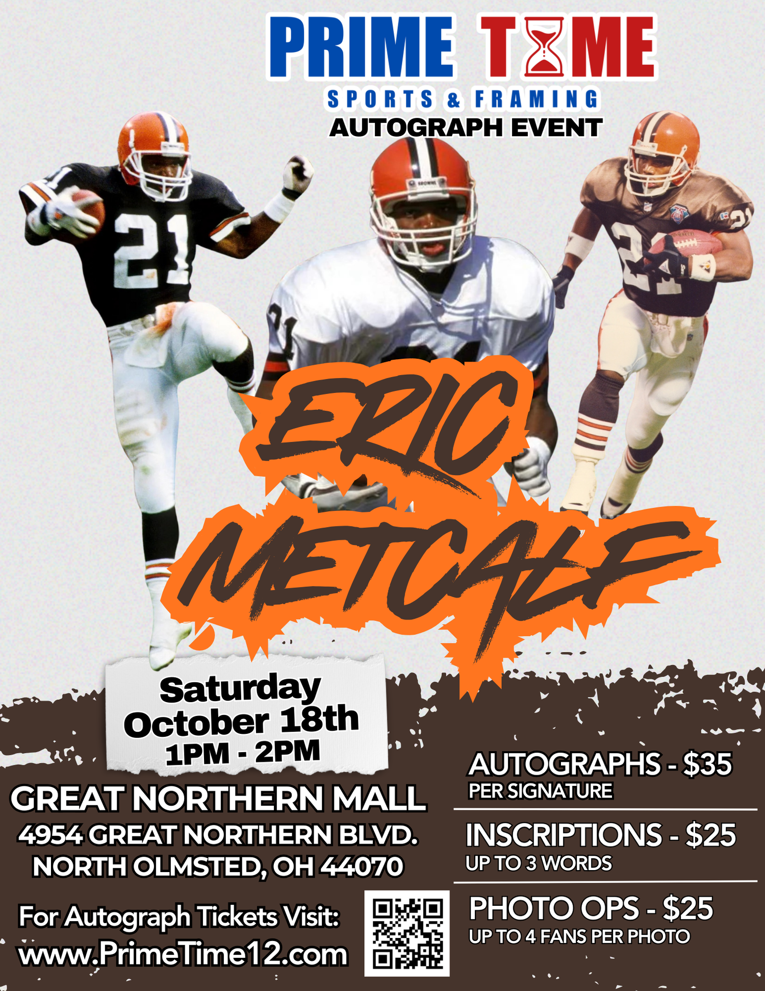 Eric Metcalf Autograph Signing Event