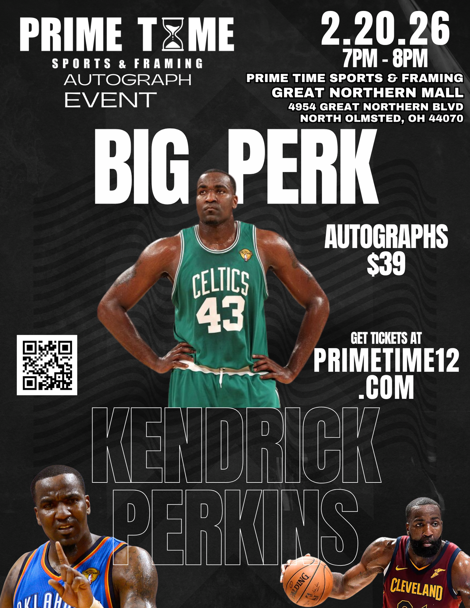 Kendrick Perkins Autograph Tickets