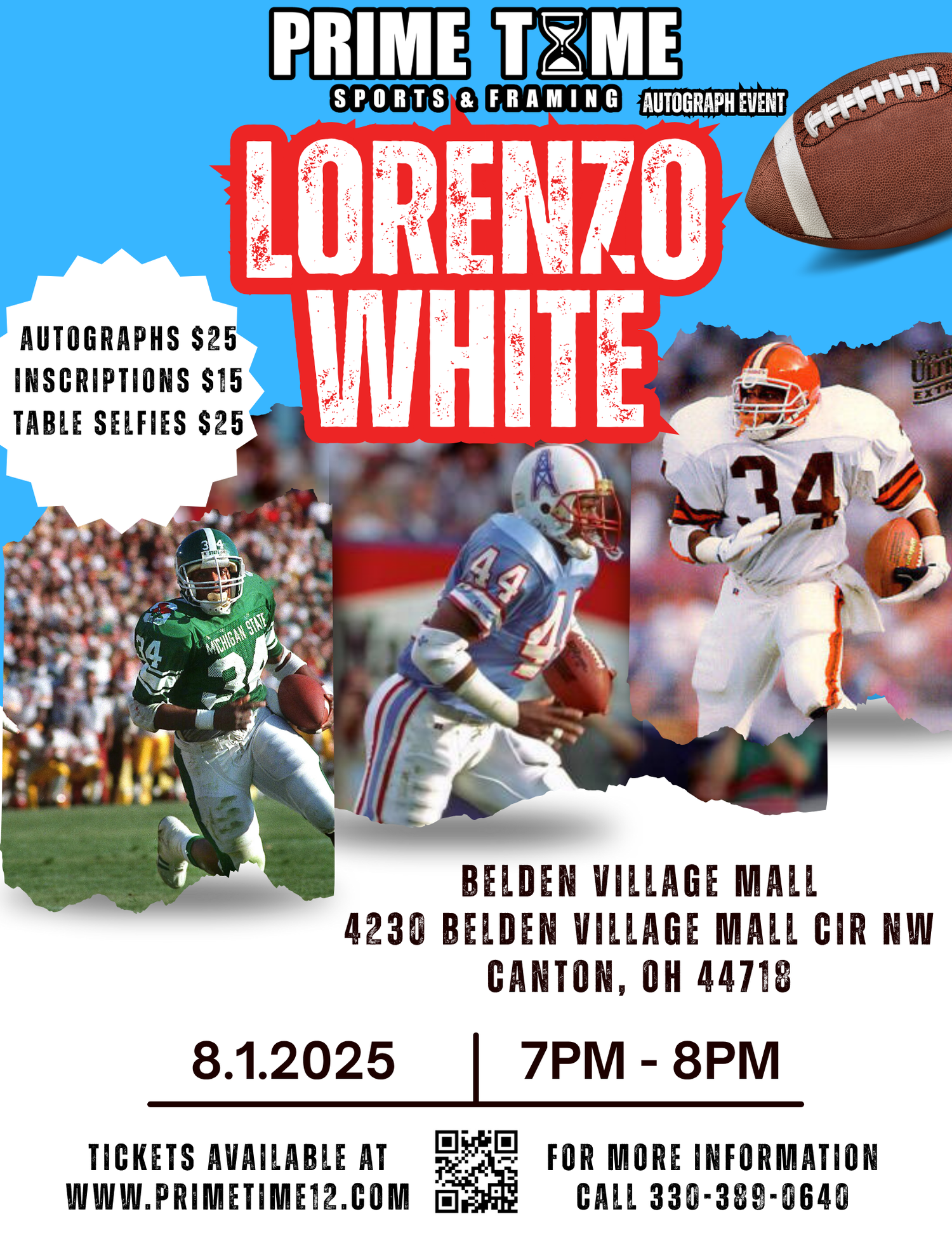 Lorenzo White Autograph Signing Event