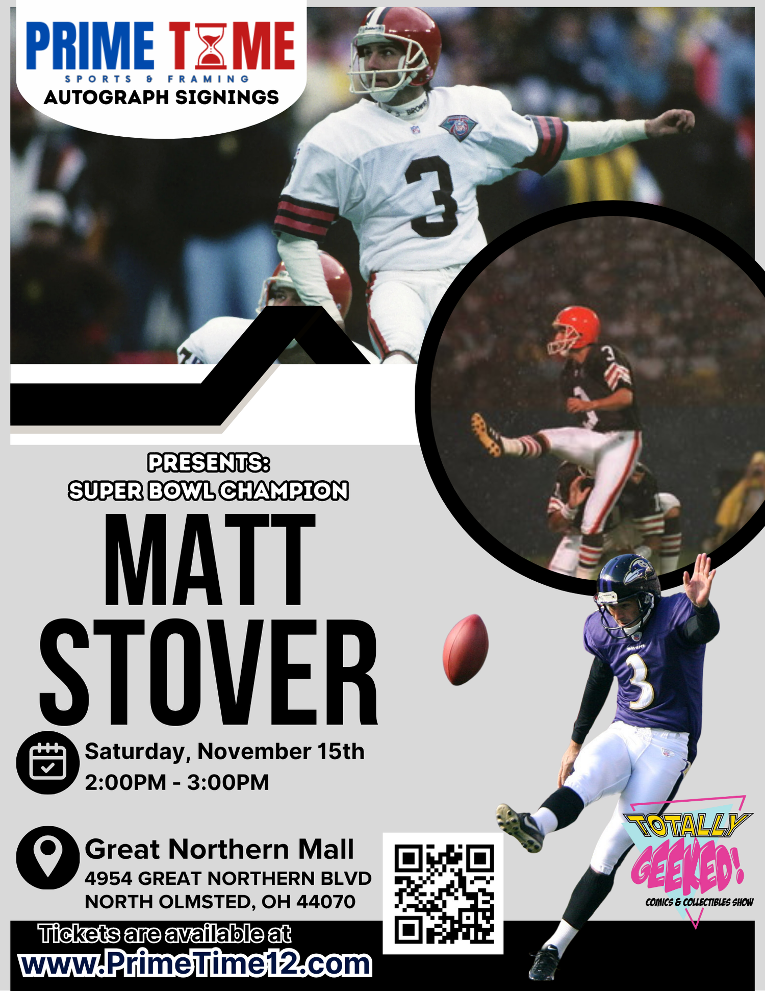 Matt Stover Autograph & Photo Op Tickets