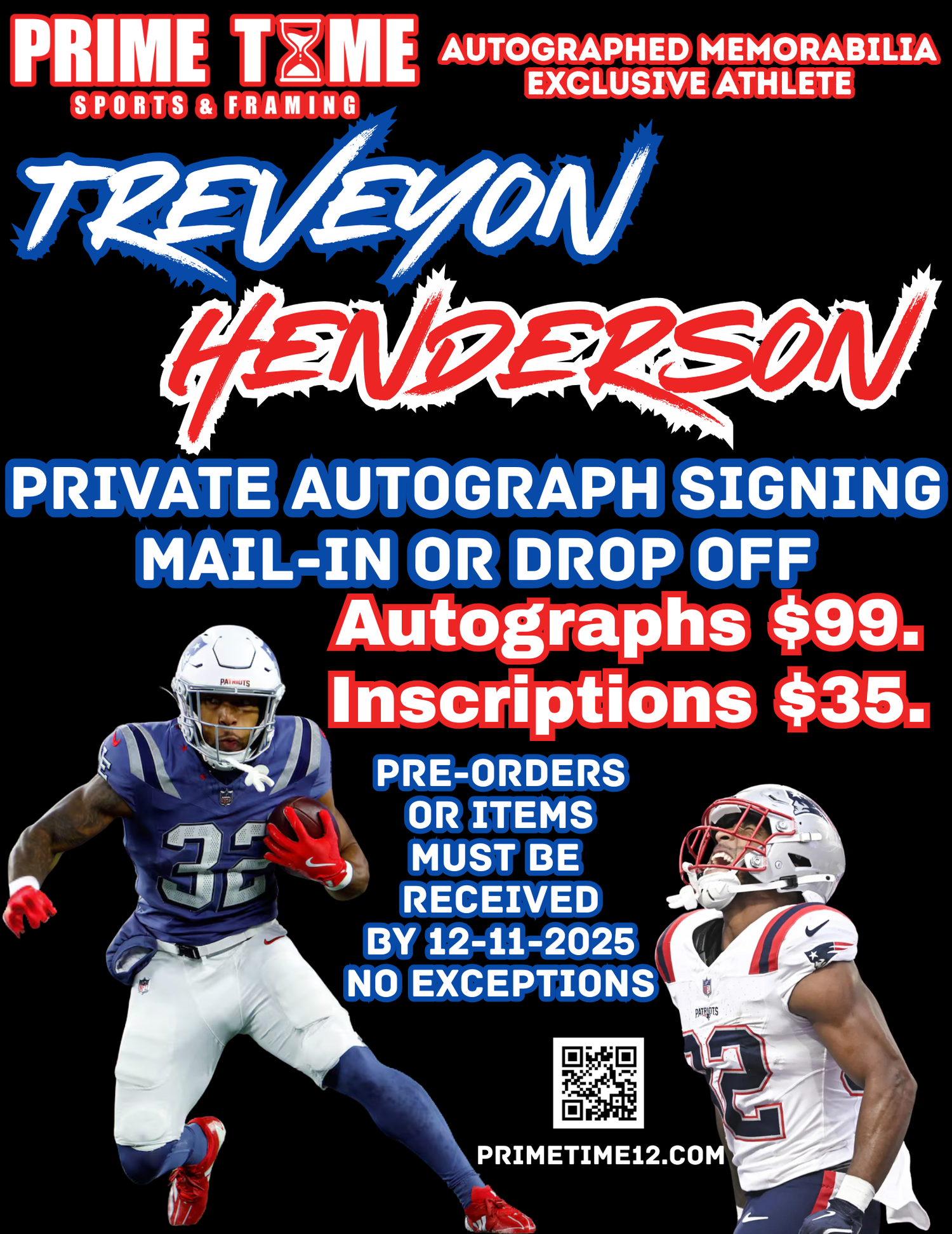 TreVeyon Henderson Private Autograph Signing Event