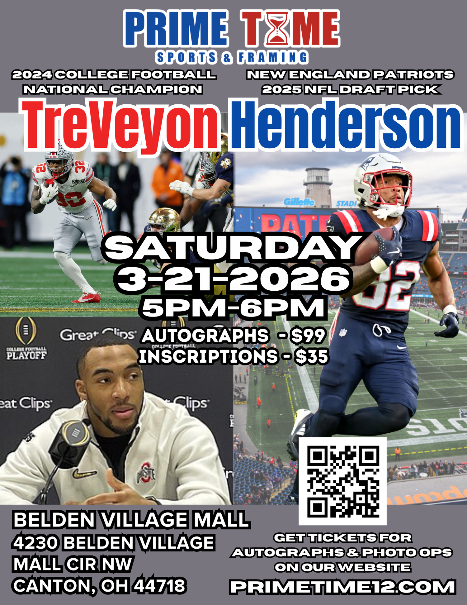 TreVeyon Henderson Autograph & Photo Op Tickets