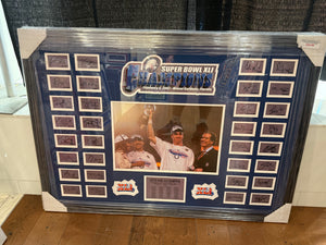 Indianapolis Colts Signed Cuts Signed Autographed 16x20 Photo Custom Framed