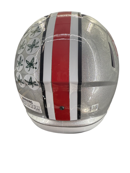 Jeremiah Smith Signed Autographed Ohio State Buckeyes Replica Full Size Helmet Swau COA