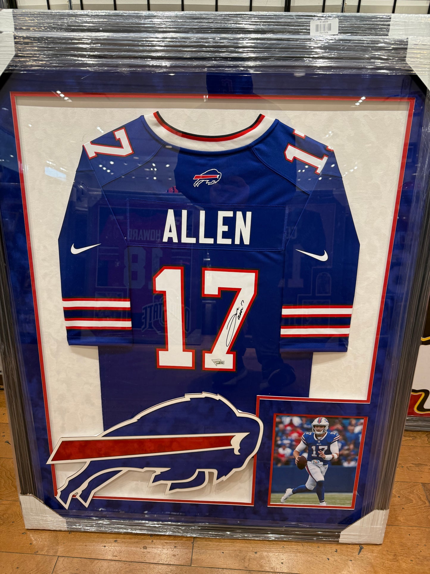 Buffalo Bills Josh Allen Signed Autographed Authentic Jersey Custom Framed COA