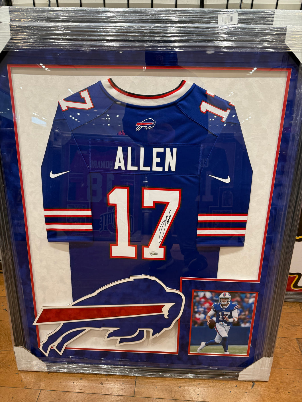 Buffalo Bills Josh Allen Signed Autographed Authentic Jersey Custom Framed COA