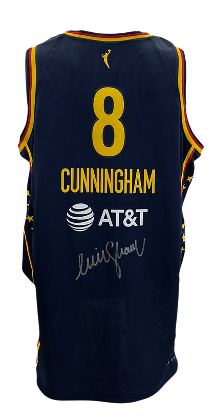 Indiana Fever Sophie Cunningham Hand Signed Autographed Nike Navy Blue Explorer Edition Victory Player Jersey with SWAU Authentication COA