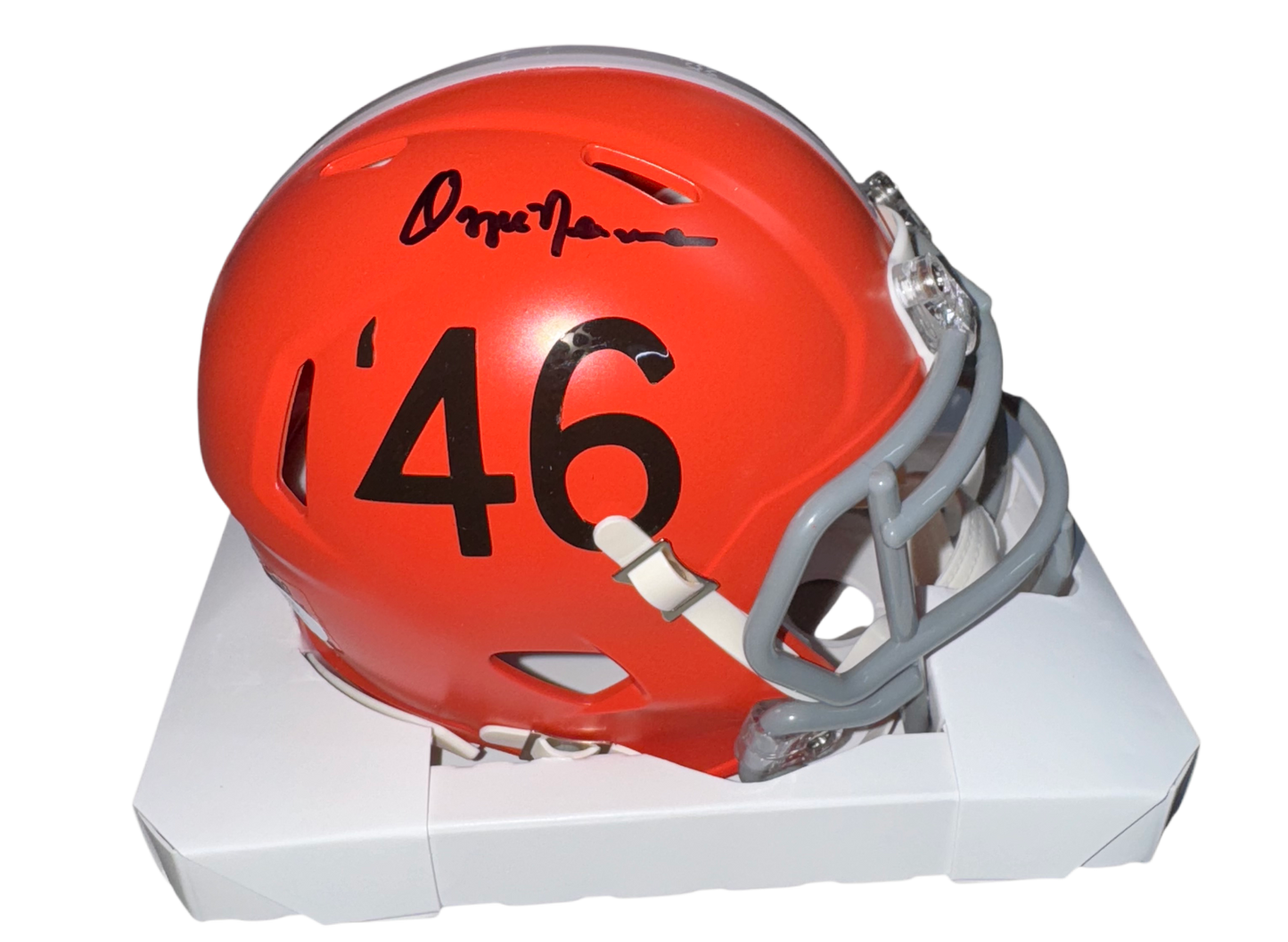 Cleveland Browns Ozzie Newsome Hand Signed Autographed Mini Helmet Five Star COA