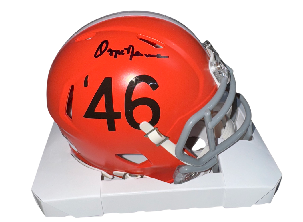 Cleveland Browns Ozzie Newsome Hand Signed Autographed Mini Helmet Five Star COA
