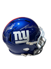 Load image into Gallery viewer, Jaxson Dart / Cam Skattebo Signed Autographed New York Giants Replica Helmet Fanatics COA