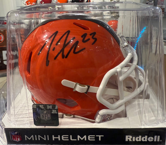 Cleveland Browns Joe Haden Hand Signed Autographed Mini Helmet Five Star COA