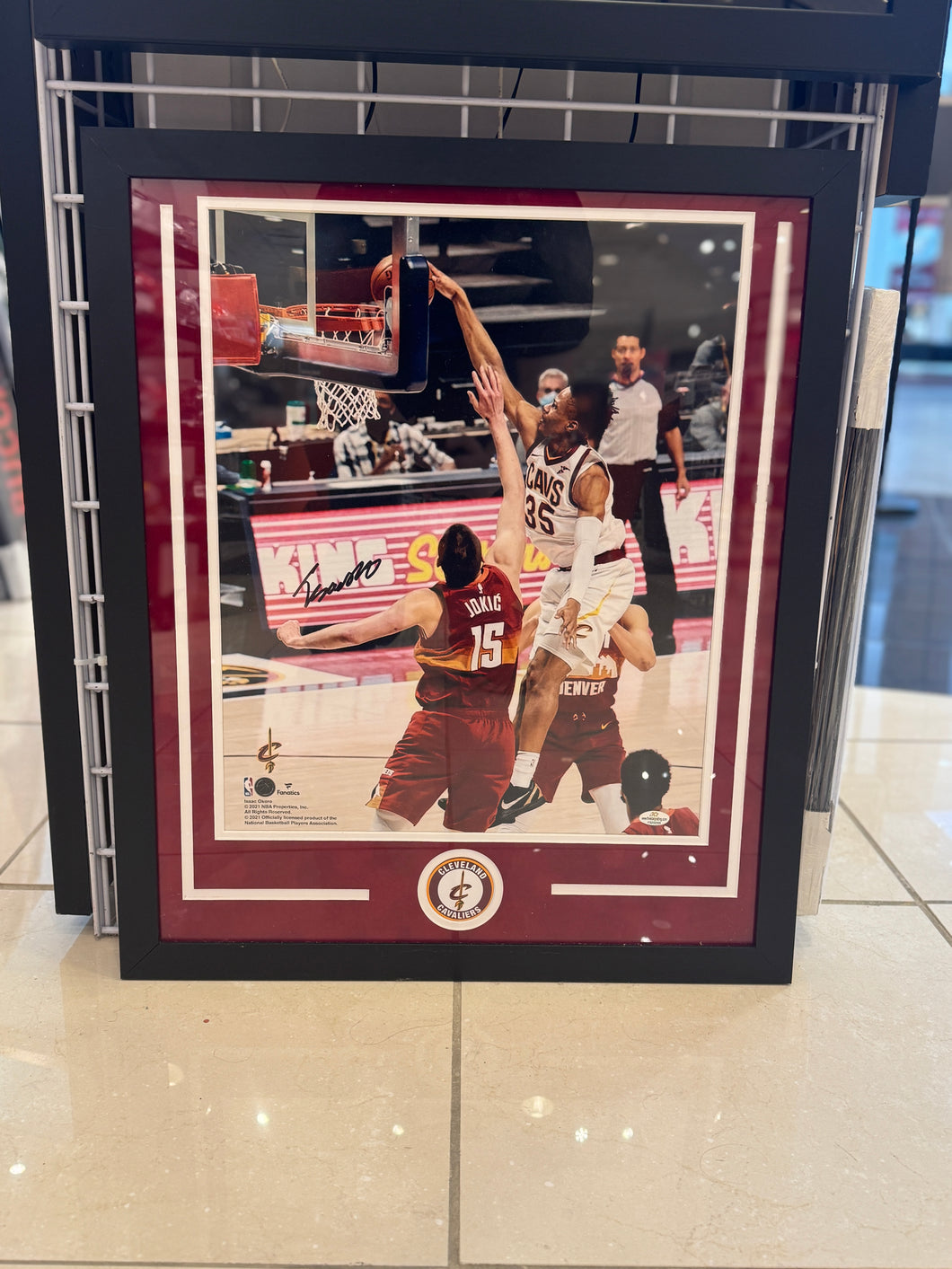 Cleveland Cavaliers Isaac Okoro signed 16x20 custom framed five star COA