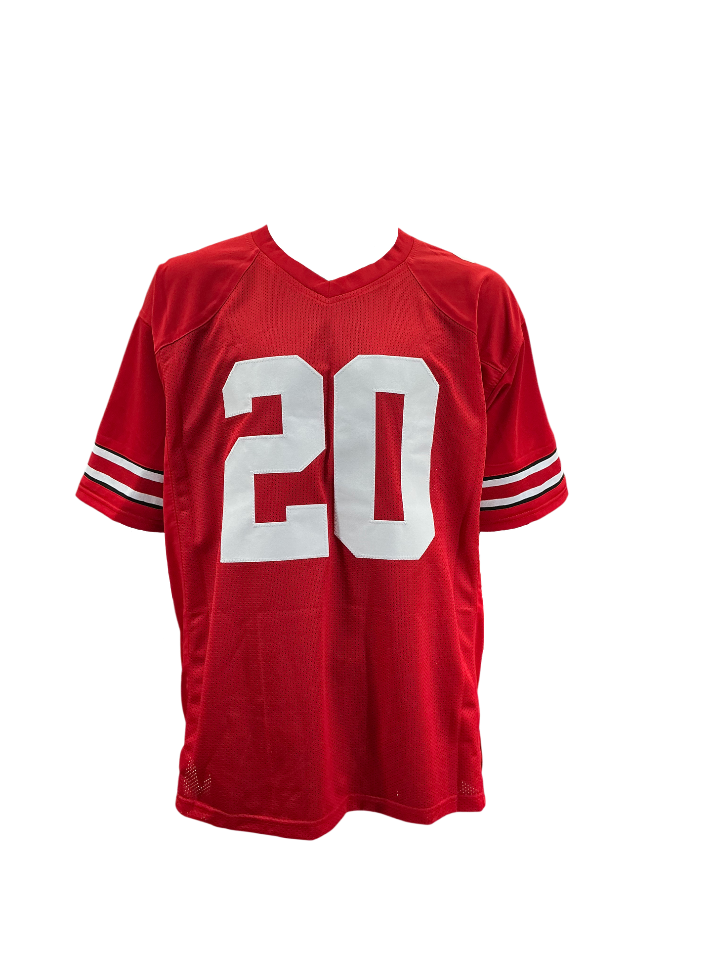 James Peoples Signed Autographed Ohio State Buckeyes Custom Red Jersey Prime Time Witnessed COA