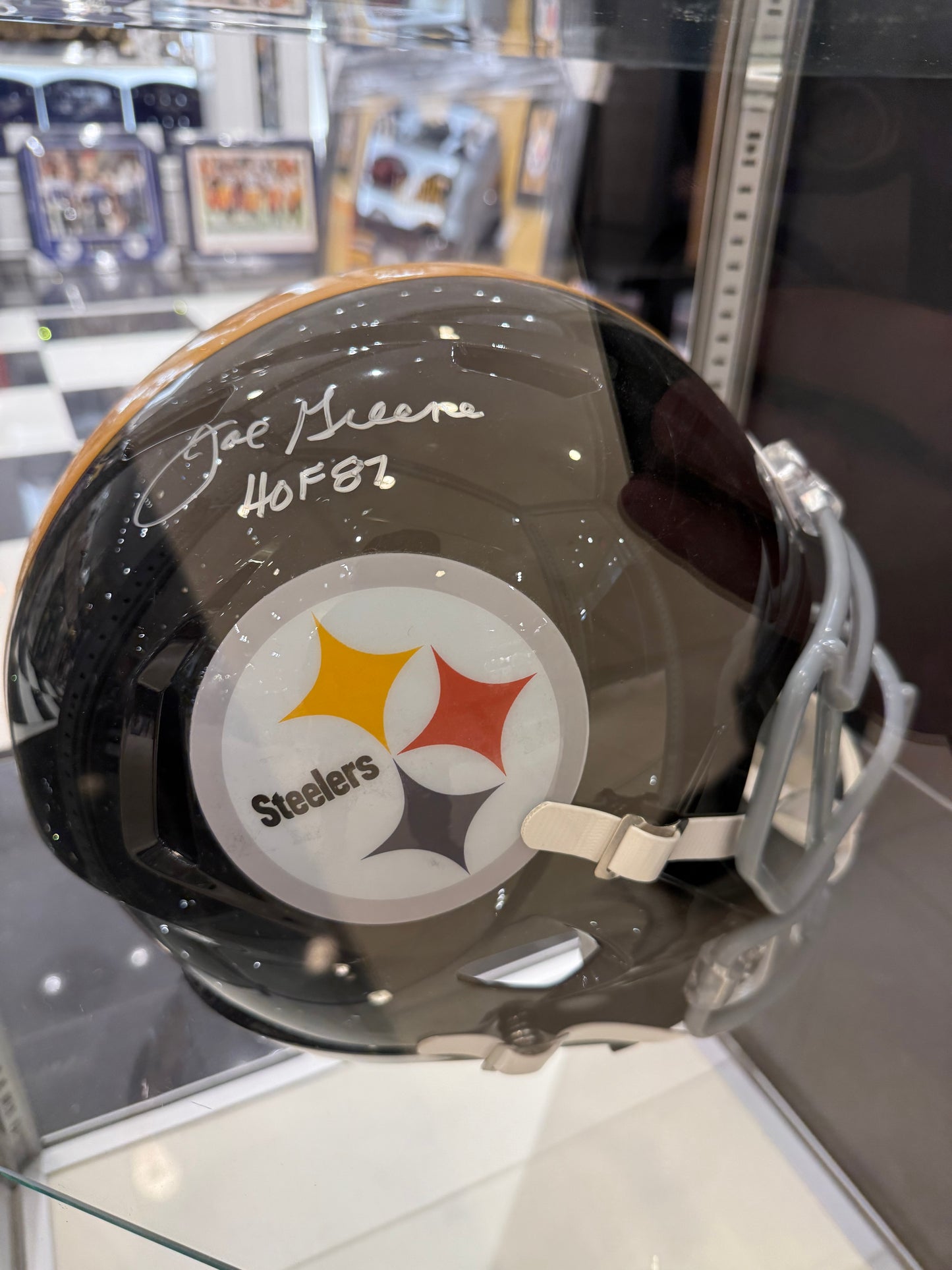 Joe Greene Signed Full Size Helmet