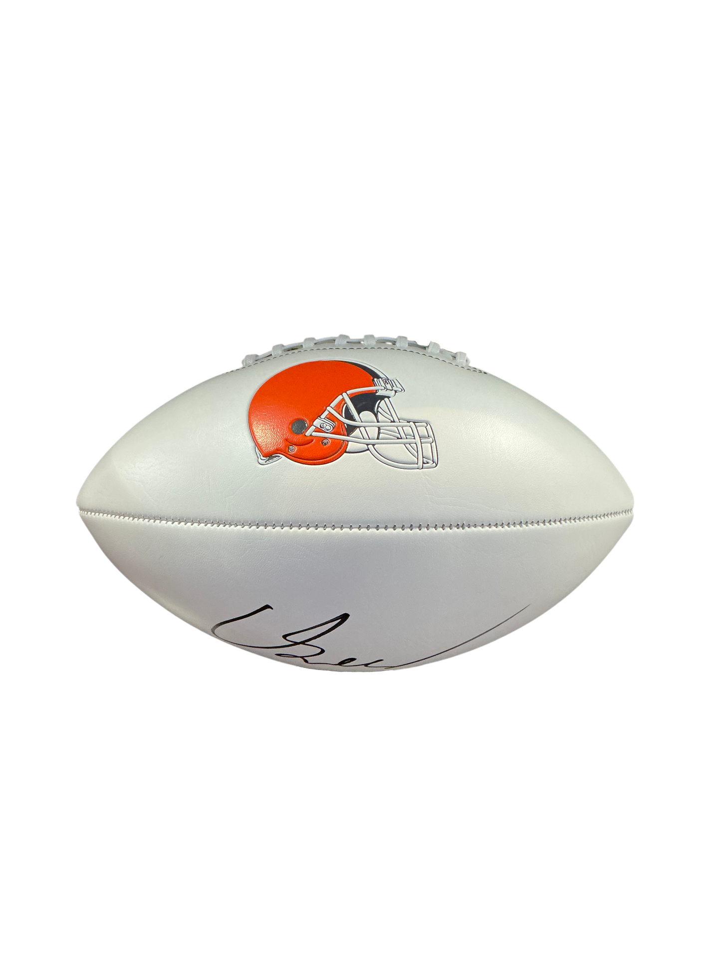 Carson Schwesinger Signed Autographed Cleveland Browns Logo Football COA