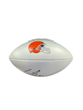 Load image into Gallery viewer, Carson Schwesinger Signed Autographed Cleveland Browns Logo Football COA