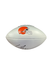 Carson Schwesinger Signed Autographed Cleveland Browns Logo Football COA