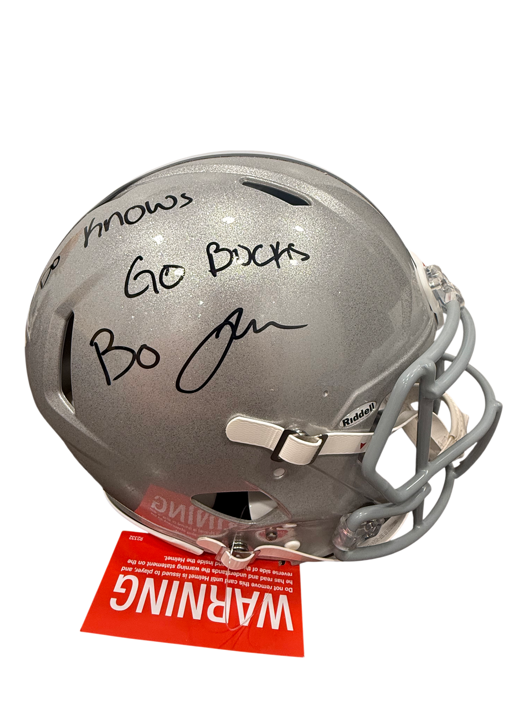 Bo Jackson Signed Autographed Ohio State Authentic Full Size Helmet With Inscription THESE ARE EXTREMELY RARE Prime Time Witness COA